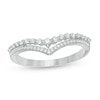 Thumbnail Image 1 of 0.23 CT. T.W. Diamond Double Chevron Anniversary Band in 10K White Gold