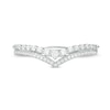 Thumbnail Image 3 of 0.23 CT. T.W. Diamond Double Chevron Anniversary Band in 10K White Gold