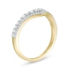Thumbnail Image 2 of 0.23 CT. T.W. Diamond Double Chevron Anniversary Band in 10K Gold
