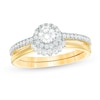 Thumbnail Image 0 of 0.45 CT. T.W. Diamond Frame Bridal Set in 10K Gold