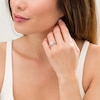Thumbnail Image 2 of 0.45 CT. T.W. Multi-Diamond Heart Frame Alternating Marquise Vintage-Style Bridal Set in 10K Rose Gold