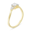 Thumbnail Image 2 of 0.29 CT. T.W. Diamond Bypass Tri-Sides Engagement Ring in 10K Gold