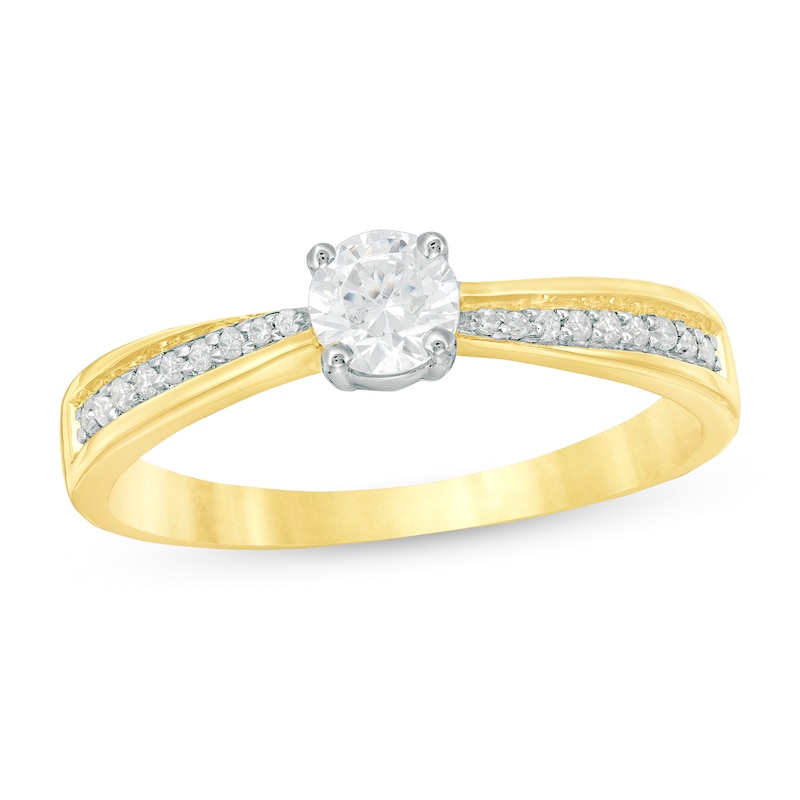 0.29 CT. T.W. Diamond Engagement Ring in 10K Gold