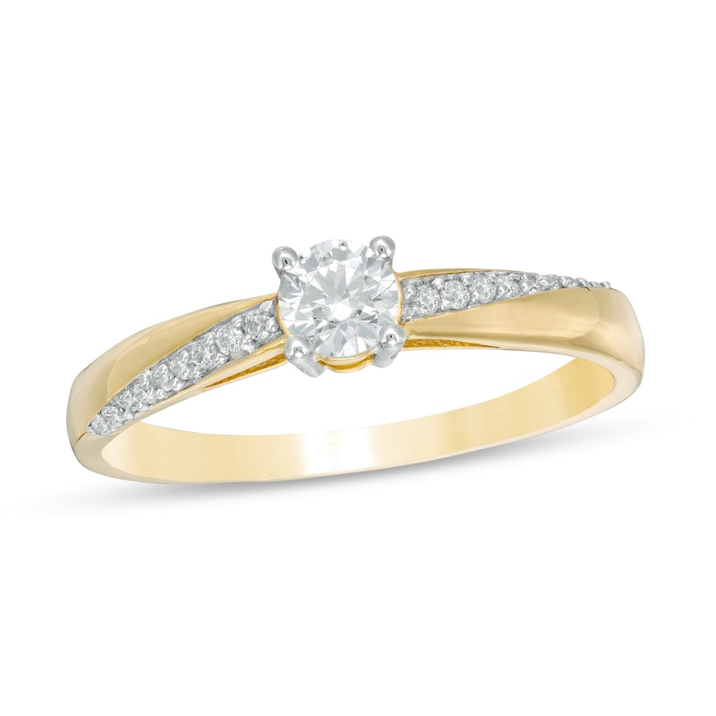 0.29 CT. T.W. Diamond Engagement Ring in 10K Gold