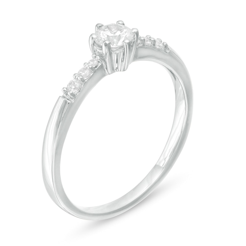 0.29 CT. T.W. Diamond Engagement Ring in 10K White Gold