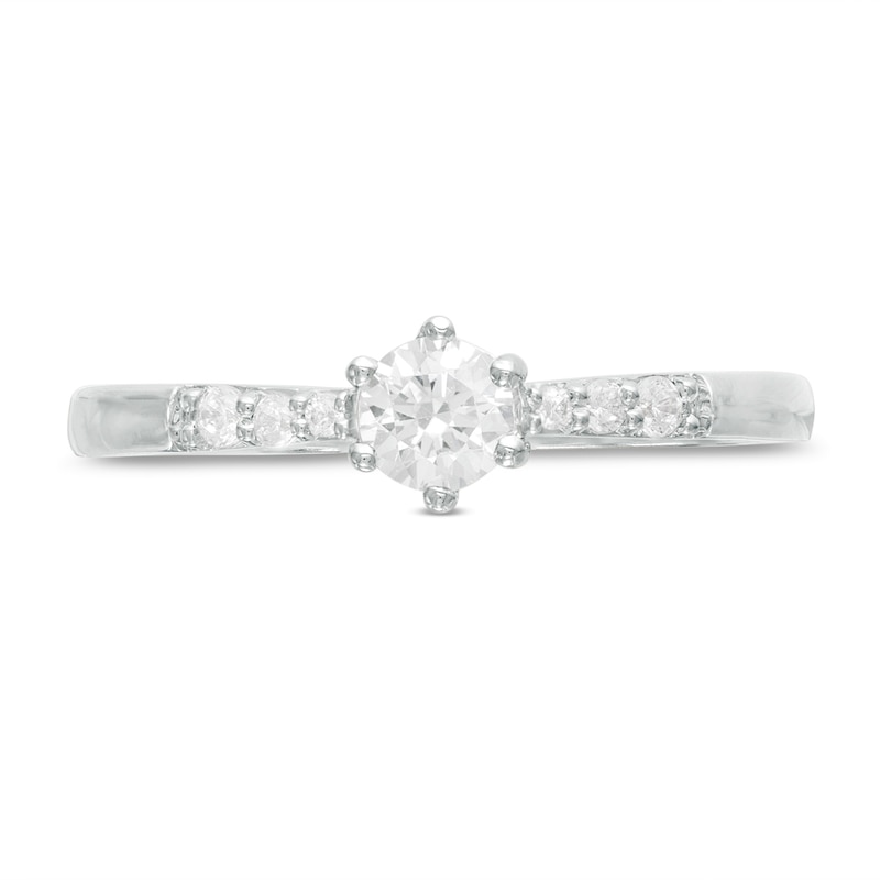0.29 CT. T.W. Diamond Engagement Ring in 10K White Gold