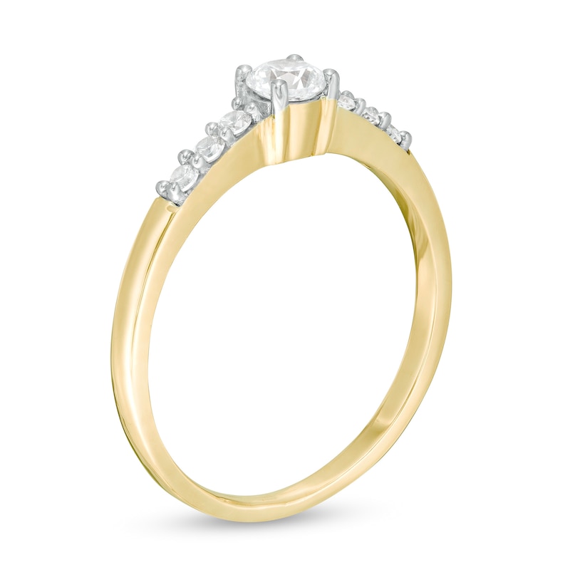 Main Image 3 of 0.29 CT. T.W. Diamond Engagement Ring in 10K Gold
