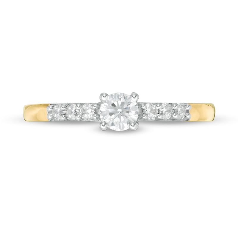 Main Image 4 of 0.29 CT. T.W. Diamond Engagement Ring in 10K Gold