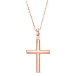 Cross Pendant in 10K Rose Gold