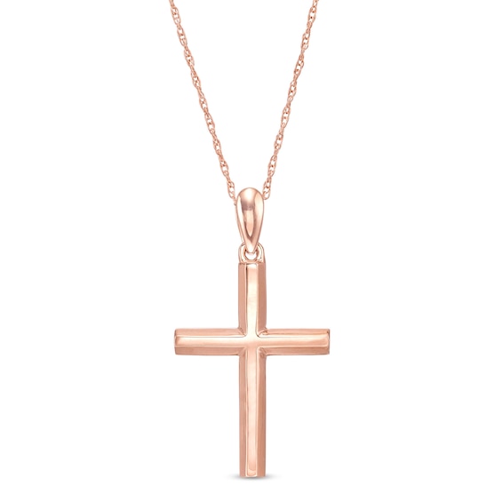 Cross Pendant in 10K Rose Gold