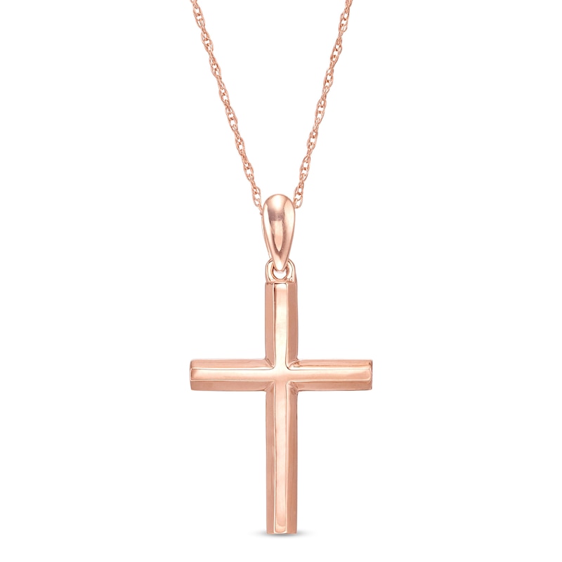 Cross Pendant in 10K Rose Gold