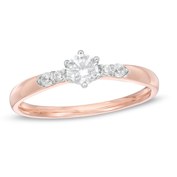 0.29 CT. T.W. Diamond Engagement Ring in 10K Rose Gold