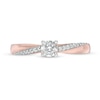 Thumbnail Image 4 of 0.29 CT. T.W. Diamond Engagement Ring in 10K Rose Gold
