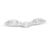 Thumbnail Image 3 of 0.45 CT. T.W. Oval Diamond Alternating Contour Anniversary Band in 14K White Gold