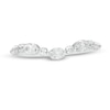 Thumbnail Image 4 of 0.45 CT. T.W. Oval Diamond Alternating Contour Anniversary Band in 14K White Gold