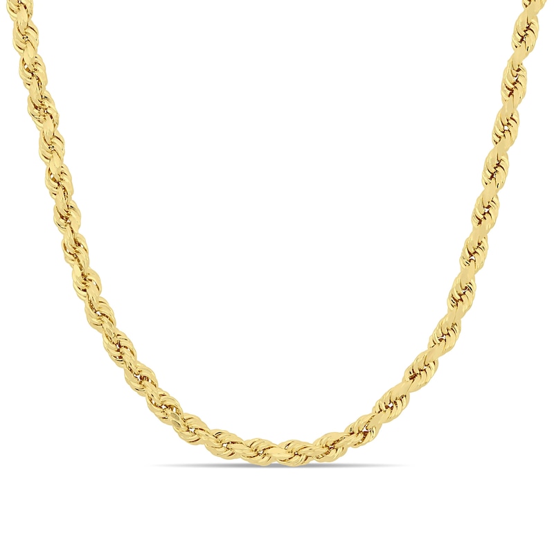 4.0mm Rope Chain Necklace in 10K Gold - 16"|Peoples Jewellers