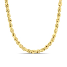 5.0mm Rope Chain Necklace in 14K Gold - 24&quot;
