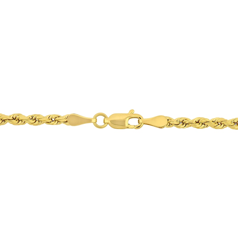 Main Image 3 of 3.0mm Rope Chain Necklace in 14K Gold - 20"