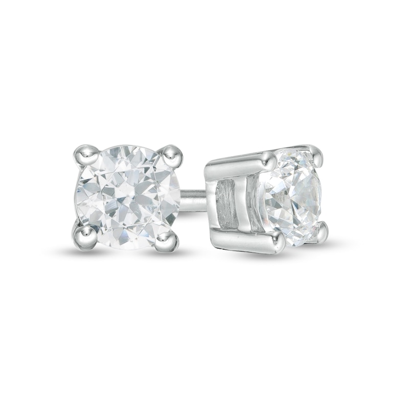 CT. T.W. Diamond Solitaire Stud Earrings in 14K Gold|Peoples Jewellers