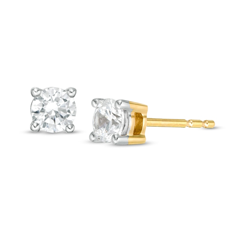 0.45 CT. T.W. Diamond Solitaire Stud Earrings in 14K Gold