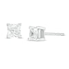 Thumbnail Image 0 of 0.80 CT. T.W. Princess-Cut Diamond Solitaire Stud Earrings in 14K White Gold