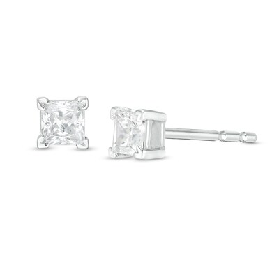 CT. T.W. Princess-Cut Diamond Solitaire Stud Earrings in 14K Gold
