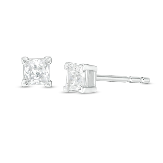 CT. T.W. Princess-Cut Diamond Solitaire Stud Earrings in 14K Gold