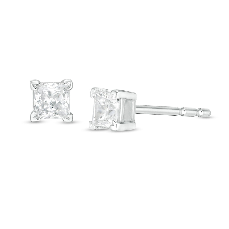 CT. T.W. Princess-Cut Diamond Solitaire Stud Earrings in 14K Gold