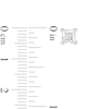 Thumbnail Image 3 of 0.95 CT. T.W. Princess-Cut Diamond Solitaire Stud Earrings in 14K Gold