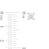 Thumbnail Image 2 of 0.95 CT. T.W. Princess-Cut Diamond Solitaire Stud Earrings in 14K Gold