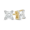 Thumbnail Image 0 of 0.80 CT. T.W. Princess-Cut Diamond Solitaire Stud Earrings in 14K Gold