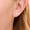 Thumbnail Image 2 of 0.58 CT. T.W. Princess-Cut Diamond Solitaire Stud Earrings in 14K Gold