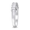 Thumbnail Image 2 of 0.95 CT. T.W. Emerald-Cut Diamond Eight Stone Anniversary Band in 14K White Gold (H/VS2)