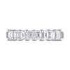 Thumbnail Image 3 of 0.95 CT. T.W. Emerald-Cut Diamond Eight Stone Anniversary Band in 14K White Gold (H/VS2)