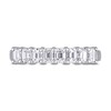 Thumbnail Image 4 of 0.95 CT. T.W. Emerald-Cut Diamond Eight Stone Anniversary Band in 14K White Gold (H/VS2)