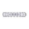 Thumbnail Image 3 of 0.95 CT. T.W. Emerald-Cut Diamond Eight Stone Anniversary Band in 14K White Gold (H/VS2)