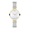 Thumbnail Image 0 of Ladies' Movado Amika Two-Tone Mesh Bangle Watch with White Mother-of Pearl Dial (Model: 0607362)