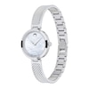 Thumbnail Image 1 of Ladies' Movado Amika Mesh Bangle Watch with White Mother-of Pearl Dial (Model: 0607361)