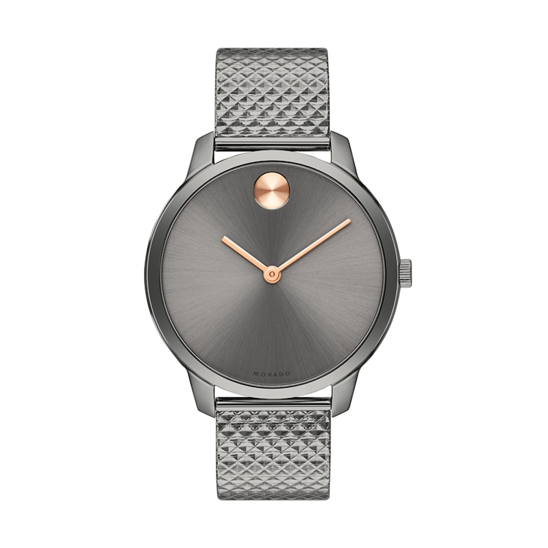 Main Image 1 of Ladies' Movado Bold®Grey IP Watch with Grey Dial (Model: 3600597)