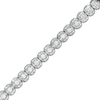 Thumbnail Image 1 of 1.01 CT. T.W. Diamond Tennis Bracelet in 10K White Gold - 7.25"