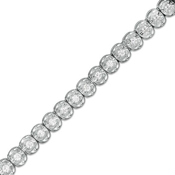 CT. T.W. Diamond Tennis Bracelet in 10K White Gold