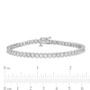Thumbnail Image 4 of 1.01 CT. T.W. Diamond Tennis Bracelet in 10K White Gold - 7.25"