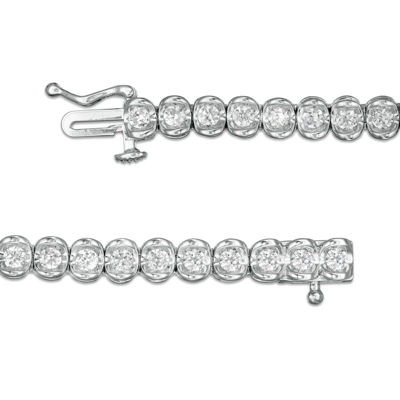 2.00 CT. T.W. Diamond Tennis Bracelet in 10K White Gold - 7.25"