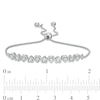 Thumbnail Image 3 of 0.09 CT. T.W. Diamond Alternating Heart Bolo Bracelet in Sterling Silver - 9.5"
