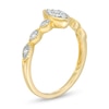 0.10 CT. T.W. Composite Marquise Diamond Art Deco Promise Ring in 10K Gold