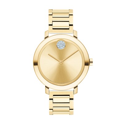 Ladies' Movado Bold®Evolution Crystal Gold-Tone Watch (Model: 3600649)