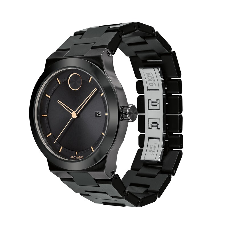 Main Image 2 of Men's Movado Bold® Fusion Black IP Watch (Model: 3600662)
