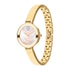 Thumbnail Image 3 of Ladies' Movado Bold®Crystal Gold-Tone Bangle Watch with Transparent Mother-of Pearl Dial (Model: 3600627)