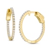 Thumbnail Image 0 of 0.50 CT. T.W. Diamond Inside-Out Hoop Earrings in 10K Gold
