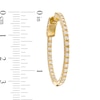 Thumbnail Image 2 of 1.00 CT. T.W. Diamond Inside-Out Hoop Earrings in 10K Gold